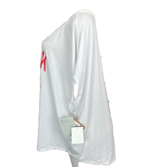 Reebok + 2X Logo White Tough is Beautiful Statement Relaxed Fit Short Sleeve Tee - Picture 3 of 5